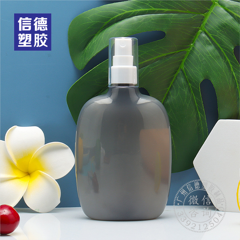 洗發水瓶 護發素瓶 身體乳瓶 消毒液瓶 PET塑料扁瓶 配泵頭 定制 200ml XD-021_xdbz